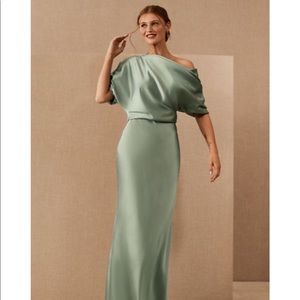 BHLDN Pryce Off-the-Shoulder Column Dress